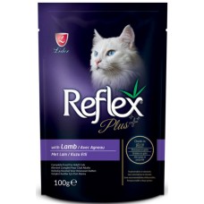 Lider Reflex Πλήρης υγρή τροφή για γάτες σε φακελάκι με γεύση αρνί σε ζελέ 100gr