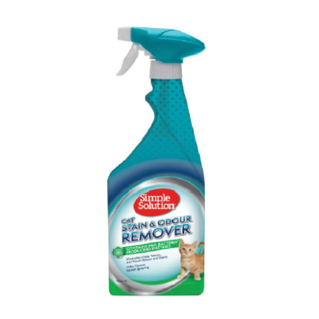 Simple Solution spray καθαρισμού λεκέδων και οσμών γάτας από υφασμάτινες επιφάνειες 750ml Simple Solution spray καθαρισμού λεκέδων και οσμών γάτας από υφασμάτινες επιφάνειες 750ml