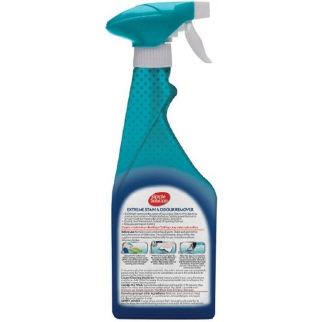 Simple Solution ισχυρό spray καθαρισμού λεκέδων και οσμών για όλες τις επιφάνειες 500ml Simple Solution ισχυρό spray καθαρισμού λεκέδων και οσμών για όλες τις επιφάνειες 500ml