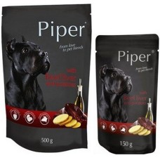 Dolina Piper Πλήρης τροφή για ενήλικες σκύλους με συκώτι βοδινού & πατάτα σε φακελάκι