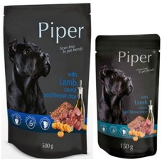 Dolina Piper Πλήρης τροφή για ενήλικες σκύλους σε φακελάκι με αρνί, καρότο & καστανό ρύζι
