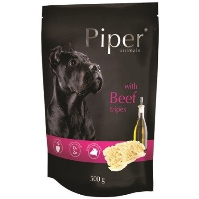 Dolina Piper Πλήρης τροφή για ενήλικες σκύλους σε φακελάκι με εντόσθια βοδινού 500gr