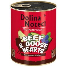 Dolina Noteci super food βοδινό και καρδίες χήνας  800gr