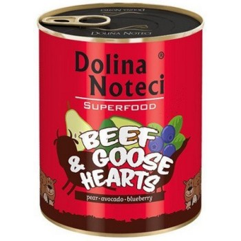 Dolina Noteci super food βοδινό και καρδίες χήνας  800gr
