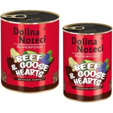 Dolina Noteci super food πλήρες φαγητό για ενήλικες σκύλους με βοδινό και καρδίες χήνας χωρίς σιτηρά