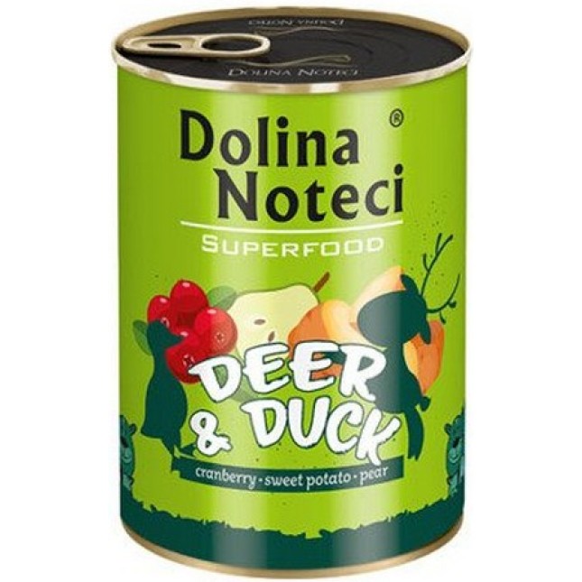 Dolina Noteci super food ελάφι & πάπια 400gr Dolina Noteci super food ελάφι & πάπια 400gr