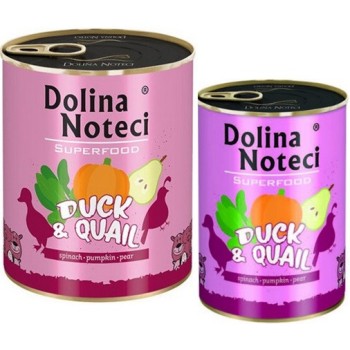 Dolina Noteci super food πλήρες φαγητό για ενήλικες σκύλους με πάπια & ορτύκι χωρίς σιτηρά