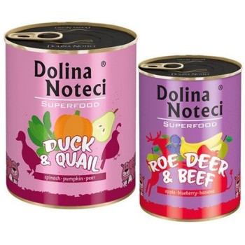 Dolina Noteci super food πλήρες φαγητό για ενήλικες σκύλους με ζαρκάδι & βοδινό χωρίς σιτηρά