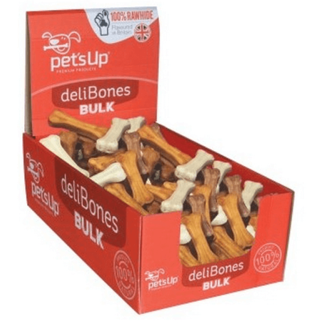 Pet's Up Delibones bulk  pressed κόκκαλα mix κατάλληλα για την εκπαίδευση του σκύλου σας