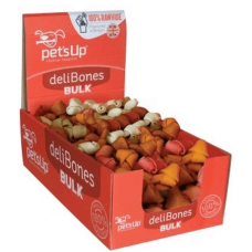 Pet's Up Delibones bulk  knotted κόκκαλα mix 7,5cm 1τμχ