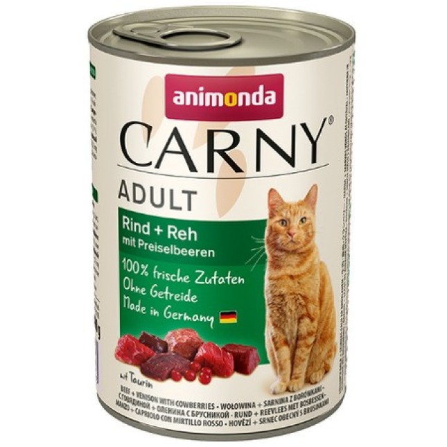 Animonda Carny κονσέρβα με Ελάφι & Κόκκινα μούρα των 200gr και 400gr Animonda Carny κονσέρβα με Ελάφι & Κόκκινα μούρα των 200gr και 400gr