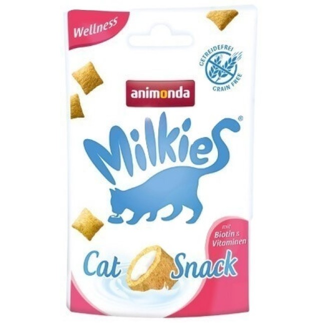 Animonda Μilkies Crunchy Pillow Wellness / σνακ με βιοτίνη και βιταμίνη 30gr Animonda Μilkies Crunchy Pillow Wellness / σνακ με βιοτίνη και βιταμίνη 30gr