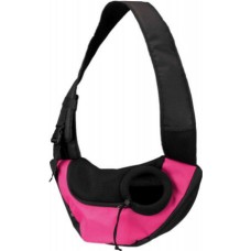 Trixie άνετη, πρακτική και ελαφριά τσάντα μεταφοράς πλαϊνή 50x25x18cm ροζ/μαύρο