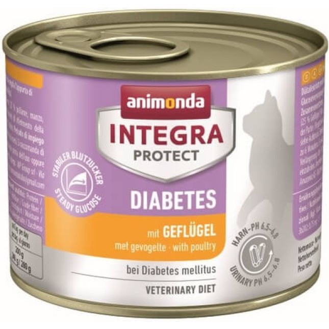 Animonda Ιntegra Protect Diabetes Συκώτι κοτόπουλου για γάτες με σακχαρώδη διαβήτη 200gr