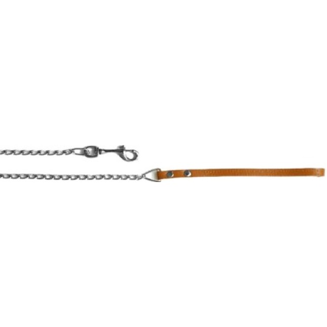 Αλυσίδα χρωμίου με δερμάτινη χειρολαβή 120cm x 2.0mm Αλυσίδα χρωμίου με δερμάτινη χειρολαβή 120cm x 2.0mm
