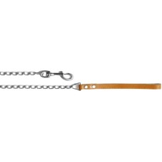 Αλυσίδα χρωμίου με δερμάτινη χειρολαβή 120cm x 3.0mm Αλυσίδα χρωμίου με δερμάτινη χειρολαβή 120cm x 3.0mm
