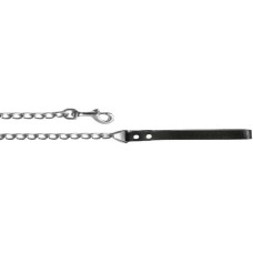 Αλυσίδα χρωμίου με δερμάτινη χειρολαβή 120cm x 3.5mm Αλυσίδα χρωμίου με δερμάτινη χειρολαβή 120cm x 3.5mm