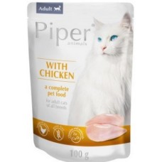 Dolina Piper Adult Πλήρης τροφή για ενήλικες γάτες όλων των φυλών με κοτόπουλο σε φακελάκι Dolina Piper Adult Πλήρης τροφή για ενήλικες γάτες όλων των φυλών με κοτόπουλο σε φακελάκι