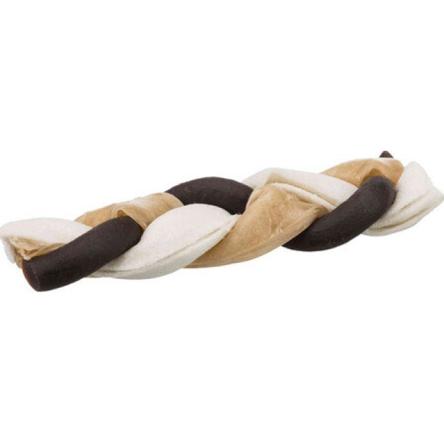 Trixie πλεξούδα denta fun βοδινού 12cm (2τμχ) 110gr Trixie πλεξούδα denta fun βοδινού 12cm (2τμχ) 110gr