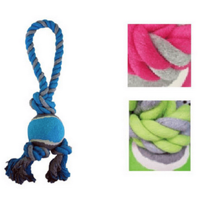 Happypet σχοινί με μπάλλα του τέννις Happypet σχοινί με μπάλλα του τέννις