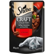 Sheba® κομματάκια κρέατος ήπια μαγειρεμένα, διατηρούν τη νόστιμη γεύση και ποιότητα των συστατατικων