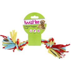 Happypet παιχνίδι twist-tee 2 κόμποι τραβήγματος sml 32x6x6cm