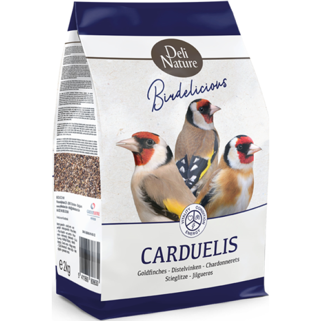 Deli Nature Birdelicius Πλήρης τροφή για καρδερίνες, σπίνους και πυρρούλες από εκλεκτούς σπόρους Deli Nature Birdelicius Πλήρης τροφή για καρδερίνες, σπίνους και πυρρούλες από εκλεκτούς σπόρους