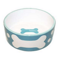Happypet polka dot pet πιάτο φαγητού μπλε κεραμεικό με πουά small Happypet polka dot pet πιάτο φαγητού μπλε κεραμεικό με πουά small