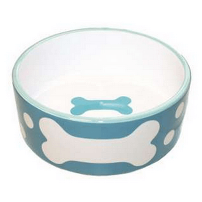 Happypet polka dot pet πιάτο φαγητού μπλε κεραμεικό με πουά small Happypet polka dot pet πιάτο φαγητού μπλε κεραμεικό με πουά small