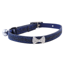 Happypet glitter bow faux leath. κολλάρο γάτας φιόγκος μπλέ Happypet glitter bow faux leath. κολλάρο γάτας φιόγκος μπλέ