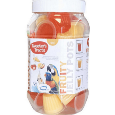 Happypet tweeter's treats fruit jelly mix flavor jar ζελεδάκια κοκτείλ παπαγάλων