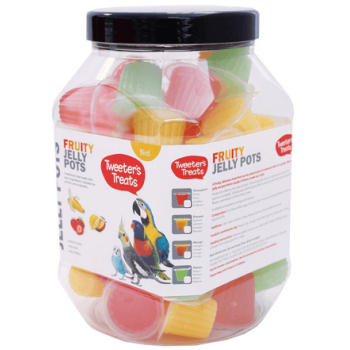 Happypet tweeter's treats fruit jelly mix flavor jar ζελεδάκια κοκτείλ παπαγάλων Happypet tweeter's treats fruit jelly mix flavor jar ζελεδάκια κοκτείλ παπαγάλων