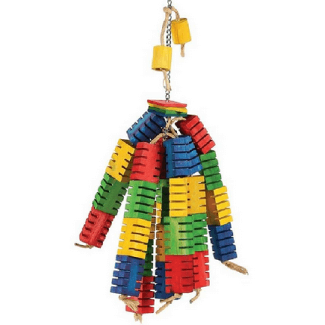 Happypet groovy colour blocks bird toy large,παιχνίδι για παπαγάλους