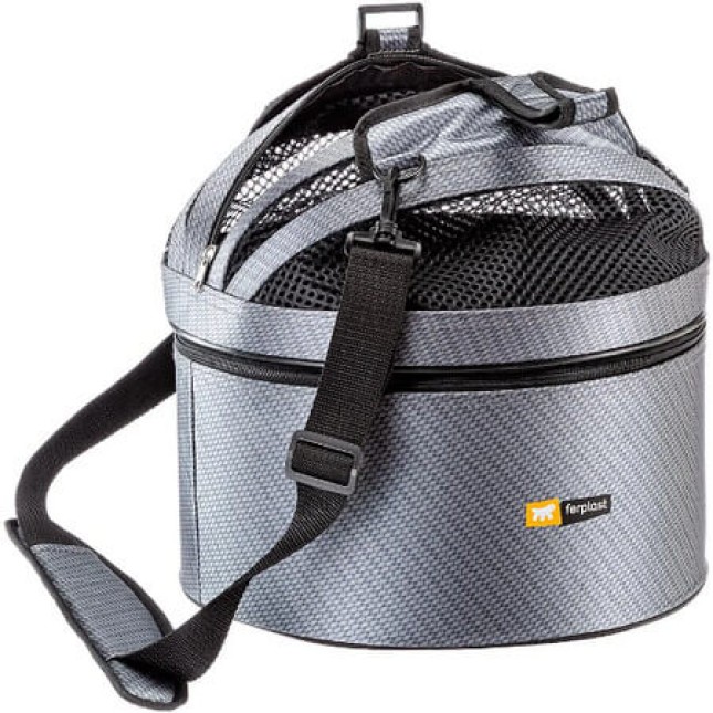 Ferplast Γκρι στρογγυλή τσάντα μεταφοράς O 35x34cm Ferplast Γκρι στρογγυλή τσάντα μεταφοράς O 35x34cm