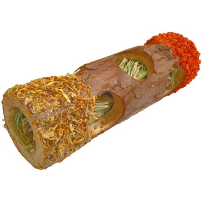 Croci Crop&crok Ξύλινη σήραγγα με γέμιση σανό 7x20cm Croci Crop&crok Ξύλινη σήραγγα με γέμιση σανό 7x20cm