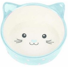 Happypet polka μπώλ γάτας μπλέ 300 ml Happypet polka μπώλ γάτας μπλέ 300 ml