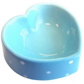 Happypet polka μπώλ σε σχήμα καρδιάς για γάτες,μπλε Happypet polka μπώλ σε σχήμα καρδιάς για γάτες,μπλε