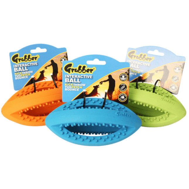 Happypet grubber rugbyball mini,μπάλες διάφορα χρώματα για σκύλους Happypet grubber rugbyball mini,μπάλες διάφορα χρώματα για σκύλους