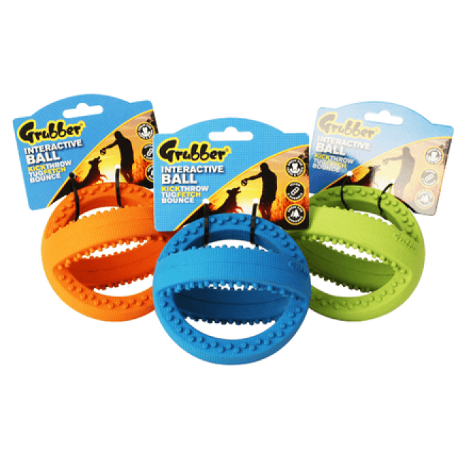 Happypet grubber football mini,μπάλα διάφορα χρώματα για σκύλους