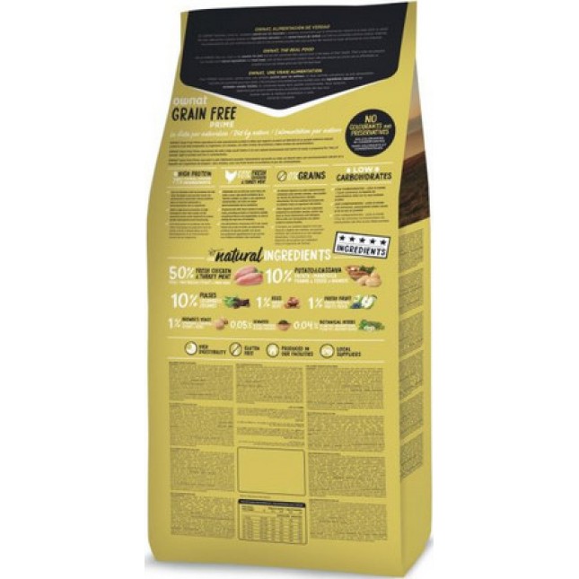 Ownat grain free τροφή για κουτάβια με κοτόπουλο &γαλοπούλα 3kg. Ownat grain free τροφή για κουτάβια με κοτόπουλο &γαλοπούλα 3kg.
