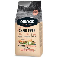 Ownat grain free τροφή just adult dog με σολομό & θαλασσινά 3kg.