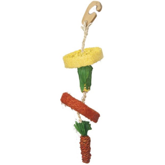 Happypet natural loofah κρεμαστό παιχνίδι τρωκτικών 30cm Happypet natural loofah κρεμαστό παιχνίδι τρωκτικών 30cm