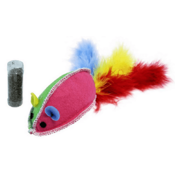 Happypet play time Giant catnip mouse,χρωματιστό ποντίκι από τσόχα Happypet play time Giant catnip mouse,χρωματιστό ποντίκι από τσόχα