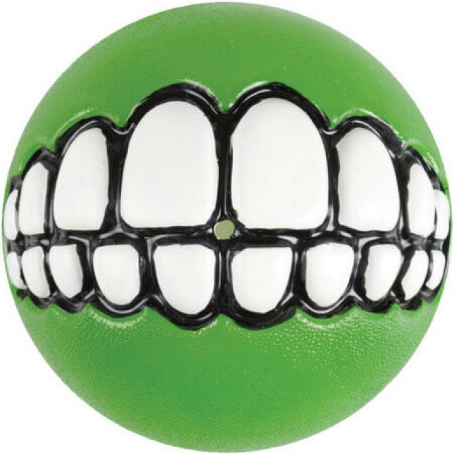Rogz dogz παιχνίδι σκύλου Treat Grinz ball medium πράσινο 6,4cm Rogz dogz παιχνίδι σκύλου Treat Grinz ball medium πράσινο 6,4cm