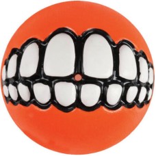 Rogz dogz παιχνίδι σκύλου Treat Grinz ball medium πορτοκαλί 6,4cm