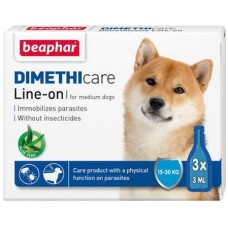 Beaphar Dimethi care Line-on δρα αποτελεσματικά ενάντια σε τσιμπούρια, ψύλλους, ακάρεα, ψείρες κλπ