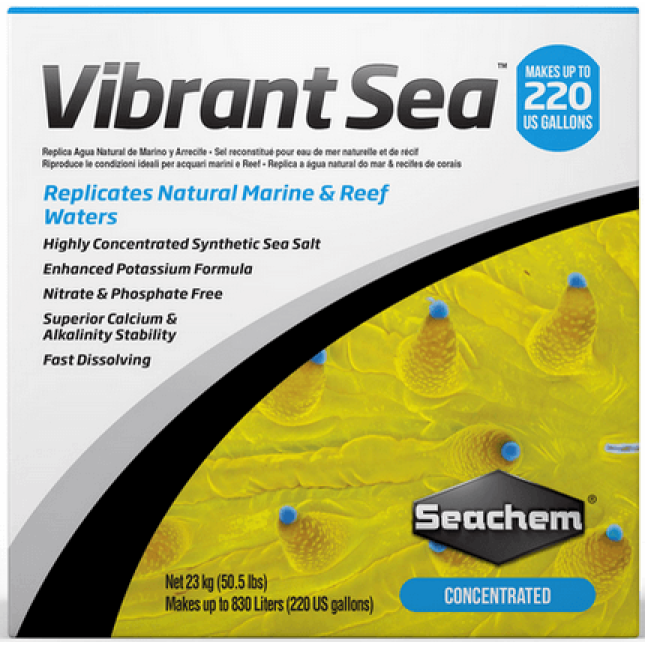 Seachem Vibrant Sea-up to 60 us gal,συμπυκνωμένο μείγμα αλάτων