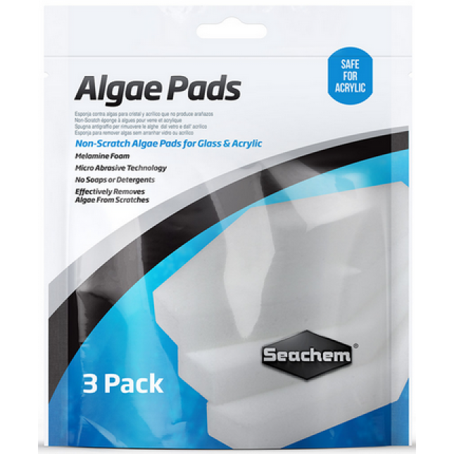 Seachem algae pad 25mm-3pack,καθαρισμός ενυδρείου