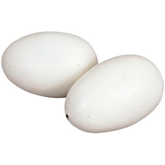 Kerbl τεχνιτά ξύλινα αυγά γιά κότες συσκευασία 2 τεμ.
