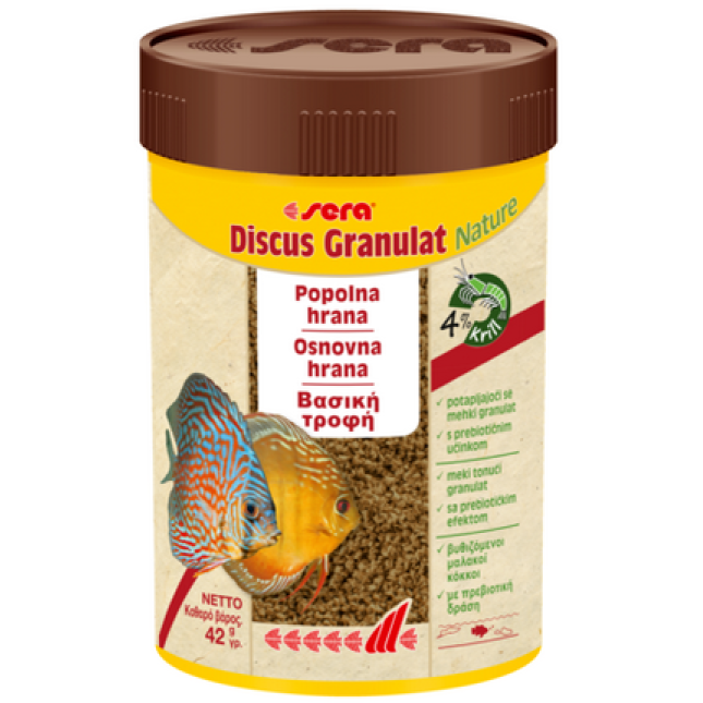 Sera discus granules 250 ml,τροφή για ψάρια (δίσκους) Sera discus granules 250 ml,τροφή για ψάρια (δίσκους)